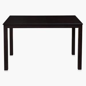 Ensemble de table à manger au design minimaliste moderne, finition noire, table à manger rectangulaire en bois minimaliste - Product Image 3