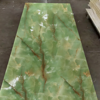 Panneau mural en PVC marbré brillant, imperméable, revêtu UV, 1220x2440mm, directement de l'usine Y Board, pour les espaces résidentiels et commerciaux