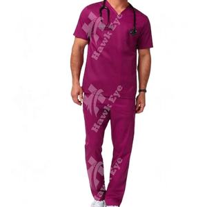 Conjunto de Uniforme Médico Antiarrugas de Tela Premium Suave de Poliéster, Rayón y Elastano Lavable para Hombres y Mujeres con Logotipo Personalizado en Todos los Tamaños - Product Image 1
