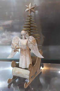 Samoverseas hecho a mano Festival estilo galvanizado Metal campana forma alta calidad colgante plástico Navidad adornos - Product Image 2