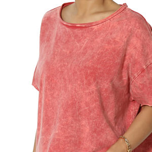 Fabricante Personalizado al por Mayor, Camisetas Casuales Holgadas y Transpirables de Alta Calidad para Mujer, Diseño Sólido en la Parte Delantera, Verano, OEM, Todas las Temporadas - Product Image 6