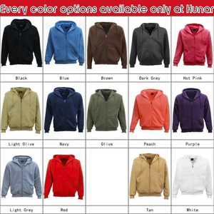 Premium Adult Unisex <b>Plain</b> Ultralight Fleece Zip Hoodie Wholesale Full-Zip Winter Sweatshirt <b>Jumpers</b> | Custom Bulk Embroidery - Product Image 5