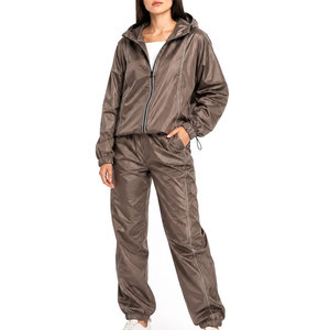 Chaqueta Deportiva Cortavientos Unisex Personalizada para Mujer con Cierre de Cremallera, Conjunto Deportivo de Nailon, Traje Cortavientos para Mujer - Product Image 1