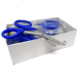 Ciseaux médicaux d'urgence pour traumatismes, robustes, en acier inoxydable, ciseaux de sauvetage professionnels à bout arrondi, outil utilitaire pour couper les bandages - Product Image 3