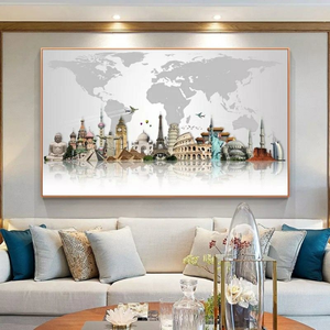 Arte de Pared en Lienzo Impreso con Tinta a Base de Aceite, Directo de Fábrica, Pintura Decorativa para Decoración de Interiores de Hogar y Oficina - Product Image 3