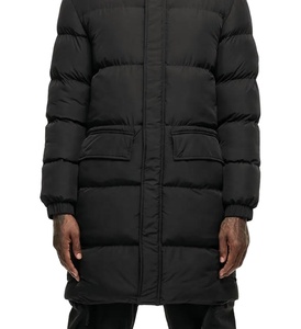 Chaqueta de invierno negra de moda, abrigo largo acolchado para hombre, abrigo largo grueso y cálido para hombre, chaquetas acolchadas. - Product Image 6