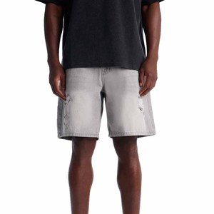 <b>Men</b> Vintage Multi Color Washed Distressed Ripped Denim Shorts Patchwork Casual Streetwear Fashion <b>Biker</b> <b>Jeans</b> - Product Image 1