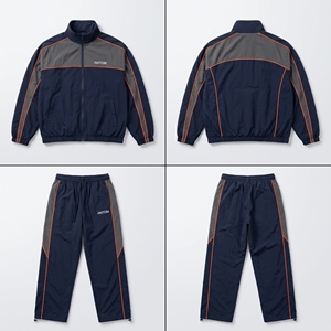 Conjunto Deportivo Impermeable para Mujer, Chaqueta Cortavientos y Pantalones Jogger con Capucha, Venta al Por Mayor - Product Image 1