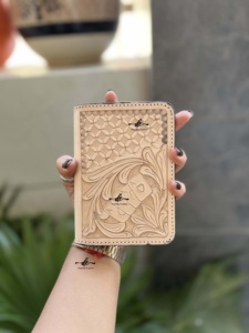 New Arrival Passport Holder Designer Tooled Leather Western Pattern Style Hot Sale Unique Multi Function Travel Accessories - Product Image 4