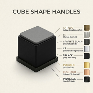 Ensemble de poignées de porte en marbre design | Poignée de porte en acier inoxydable antique, noir, graphite et finition PVD or rose pour portes extérieures - Product Image 5