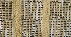 Bolso Tote de Yute y Cuero para Mujer, Estilo Bohemio, con Rayas, Cierre de Cremallera, Correa para el Hombro, Ecológico, para Playa, Verano y Uso Diario - Product Image 3