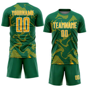 Camiseta de Fútbol Personalizada, Uniforme de Fútbol Sublimado 100% Poliéster, Conjunto Completo Personalizado para Equipo, Secado Rápido, Transpirable, para Entrenamiento - Product Image 1