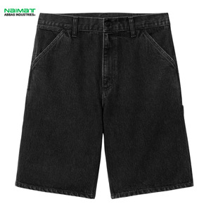 Pantalones Cortos de Mezclilla para Hombre, Estilo Vintage, Desgastados, con Dobladillo Deshilachado, Transpirables, Casuales, Estilo Urbano - Product Image 1