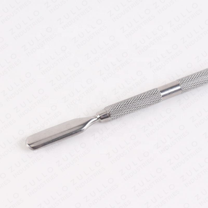 Empujador de Cutículas y Raspador de Uñas de Doble Punta de Acero Inoxidable con Logotipo Personalizado, Herramienta de Manicura y Pedicura 2 en 1 para Uso en Salón - Product Image 2