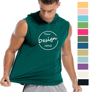 Chaleco Deportivo sin Mangas de Algodón Grueso, Chaleco Deportivo con Cuello Redondo para Hombre, Logotipo Personalizado para Hombre, Camiseta sin Mangas OEM - Product Image 1