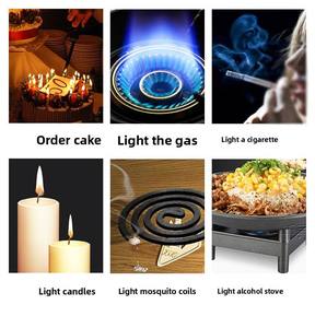 Electric <b>Lighter</b> Arc Pulse <b>Lighters</b> for BBQ Candle Kitchen Rechargeable Eco-Friendly Dericsson 360 Degree <b>Windproof</b> - Product Image 3