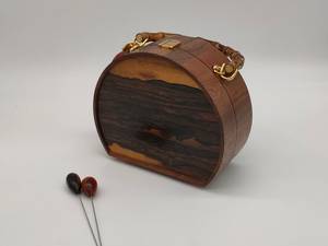 NEHA ENTERPRISES NE-WC342 Bolso de Mano Ecológico de Madera Hecho a Mano con Incrustaciones de Madreperla, Diseño Floral Moderno para Bodas y Regalos - Product Image 5