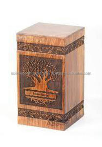 Nouveau design d'urnes de crémation en bois pour adultes urnes funéraires urnes funéraires taille personnalisée fournitures funéraires - Product Image 3