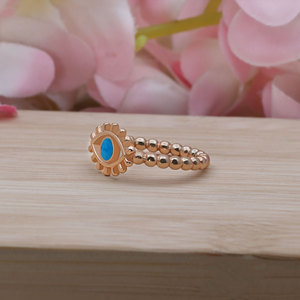 Wholesale Classic Evil Eye <b>Adjustable</b> Blue Enamel Gold Plated 925 Sterling <b>Silver</b> <b>Rings</b> for Gift & Party Occasions - Product Image 6