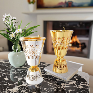 Quemador de Incienso Bakhoor de Metal Tradicional de Alta Calidad, Aroma Agradable para Todas las Estaciones, Diseño Árabe Exquisito, Aromático - Product Image 6