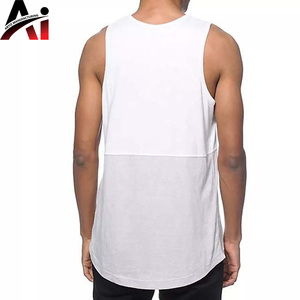 Camiseta sin mangas para hombre al por mayor, ligera, de verano, para gimnasio, con logo personalizado, de algodón, transpirable, estilo deportivo - Product Image 2
