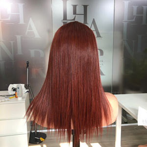 ผมต่อแบบตรงปลายสองด้านทำจากผมคนเวียดนามแบบ100% สีน้ำตาลแดง - Product Image 4