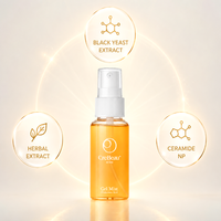 Spray Hydratant Anti-Âge et Éclaircissant de Luxe Coréen pour Soins Personnels, à la Vitamine, Acide Hyaluronique, Céramide NP et Extrait de Levure Noire