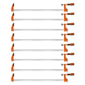 แคลมป์รัดไม้ F-Clamp สำหรับงานไม้ ชุด 8 ชิ้น ขนาด 24 นิ้ว รับน้ำหนักได้ 600 ปอนด์ ดีไซน์ล็อคอัตโนมัติ - Product Image 1