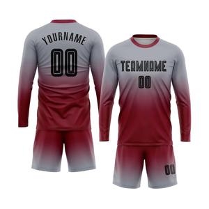 Camiseta de Fútbol con Estampado Personalizado, Uniforme de Fútbol con Cuello en V y Logotipo Personalizado, Ropa de Fútbol de Secado Rápido, Camiseta de Fútbol Retro - Product Image 1