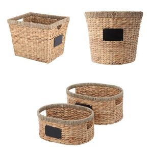 CHALK & SORT <b>Toy</b> Organizer Home <b>Baskets</b> Seagrass Top Edge Hyacinth <b>Basket</b> Under Bed <b>Storage</b> Bins Make Home Clothes Organizer - Product Image 1