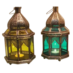 <b>Brass</b> <b>Lantern</b> Candle Holder With Mesh Design For Home Decoration Indoor Outdoor Durable Metal <b>Lantern</b> Flameless Light Feature - Product Image 5