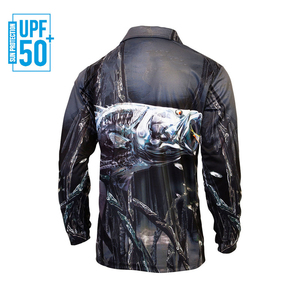 เสื้อโปโลตกปลาแบบยูนิเซ็กซ์  เสื้อกันน้ำสั่งทำพิเศษสำหรับมืออาชีพ ขายส่ง UPF50 แห้งเร็ว ระบายอากาศได้ดี แขนยาว - Product Image 2