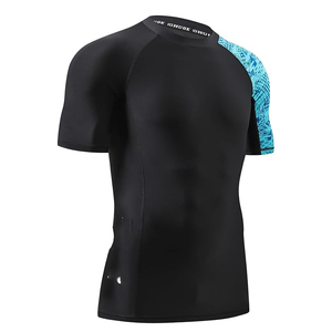 Camiseta de Compresión con Estampado de Lobo para Hombre, Secado Rápido, Ropa Deportiva para Gimnasio, Protección contra Rozaduras, Logotipo Personalizado - Product Image 4