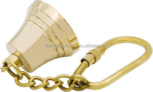 Llavero de campana de barco personalizado de latón macizo hecho a mano, accesorio de llavero pulido brillante de diseñador único, envío rápido - Product Image 2