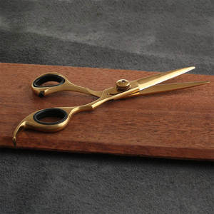 Ciseaux à cheveux professionnels avec poignée ergonomique droite en acier inoxydable, ciseaux à cheveux en acier inoxydable tranchants - Product Image 5