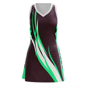 Tenue d'équipe de netball personnalisée, haute qualité, 100% polyester, légère, séchage rapide, respirante, logo et numéro personnalisés, style optimal - Product Image 2