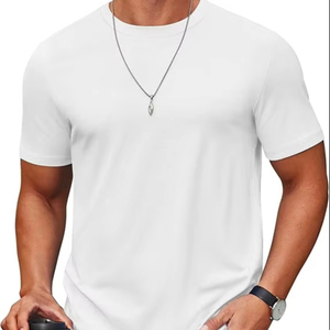 Camiseta de Manga Corta de Tela Suave, Cuello Redondo, Ajuste Cómodo, Estilo Moderno, Ropa Deportiva, para el Gimnasio - Product Image 1