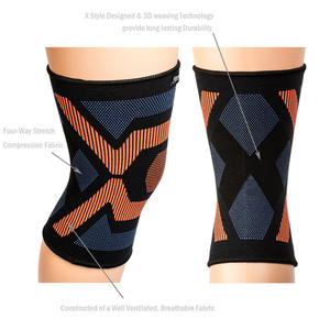 Rodillera de compresión de nailon tejido con elastano y goma para fitness, protección para correr, bailar y artritis, tallas S-XL - Product Image 5