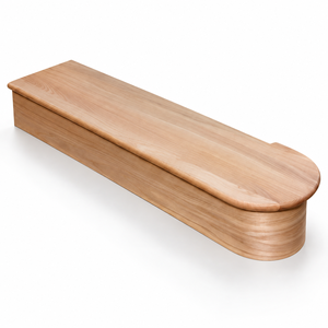 Marches d'escalier en bois de pin massif 48 pouces |   Marches d'escalier résistantes aux intempéries pour l'intérieur et l'extérieur - Product Image 1