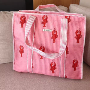 Bolso Tote de Algodón Acolchado de Color Sólido con Cierre de Cremallera y Abierto, Estilo Inglés, Bolso de Mano de Moda para Mujer para Todas las Temporadas - Product Image 1