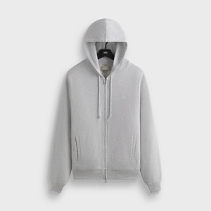 Sweat à capuche zippé gris clair personnalisé-Sweat à capuche minimaliste classique pour hommes et femmes en streetwear et mode décontractée OEM ODM personnalisé - Product Image 2