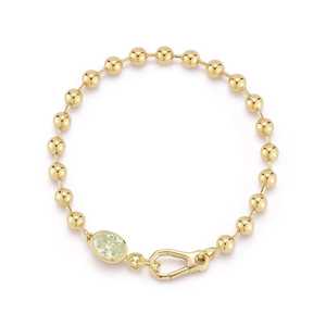 Bracelets en diamant de laboratoire ovale jaune clair 3 carats, or massif 14k 18k, chaîne à billes de 5 mm, 7 pouces, bijoux fins empilables, vente en gros - Product Image 1