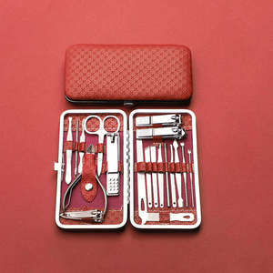 Kit de soin des ongles en acier carbone 19 pièces, outils professionnels pour coupe-ongles, ensemble de ciseaux de manucure par ANAAIF ENTERPRISES - Product Image 2