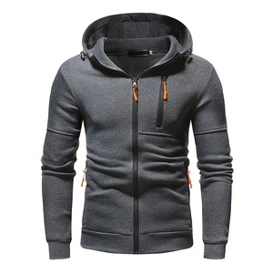 Conjunto Deportivo Reversible con Capucha para Hombre, Talla Grande, Transpirable, con Cierre Completo, Material Spandex/Poliéster, para Otoño - Product Image 5