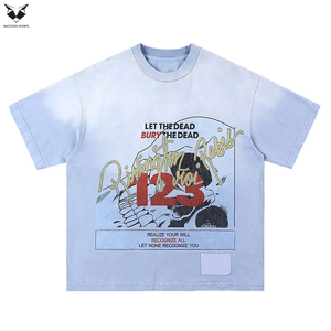 เสื้อยืดผู้ชายทรงสลิมฟิต ผ้าคอตตอน ล้างสีแบบแอซิดวอช แขนสั้น สั่งทำได้ สำหรับธุรกิจ ใส่ในชีวิตประจำวัน และใช้สำหรับงานโปรโมท - Product Image 3
