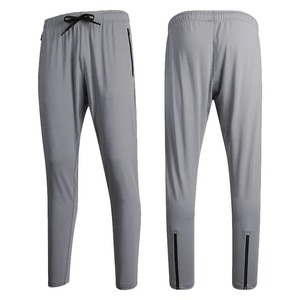 Pantalones de chándal de algodón de cintura alta para hombre al por mayor, joggers casuales de corte recto con bolsillos tipo cargo, teñido liso, ideales para el verano y el gimnasio. - Product Image 5