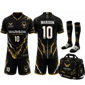 Customized Logo Youth Football Uniform Set Sublimation Printing 100% Polyester Football Training Uniform Set - Product Image 3