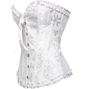 Débardeur Corset Court Personnalisé pour Femme, Sans Bretelles, Broderie, Boutons, Dentelle, Sexy, Respirant, Écologique, Logo Personnalisé - Product Image 5