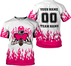 GLOWING NEON INDUSTRY American Football Jersey T-<b>Shirt</b> Sublimation Printed Front 100% <b>Polyester</b> Short Sleeve Quick Dry - Product Image 3