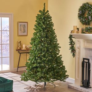 7 ft Hinged Christmas Tree with 500 <b>Lights</b> and 1110 <b>Branch</b> Tips for Festive Decorations - Product Image 4